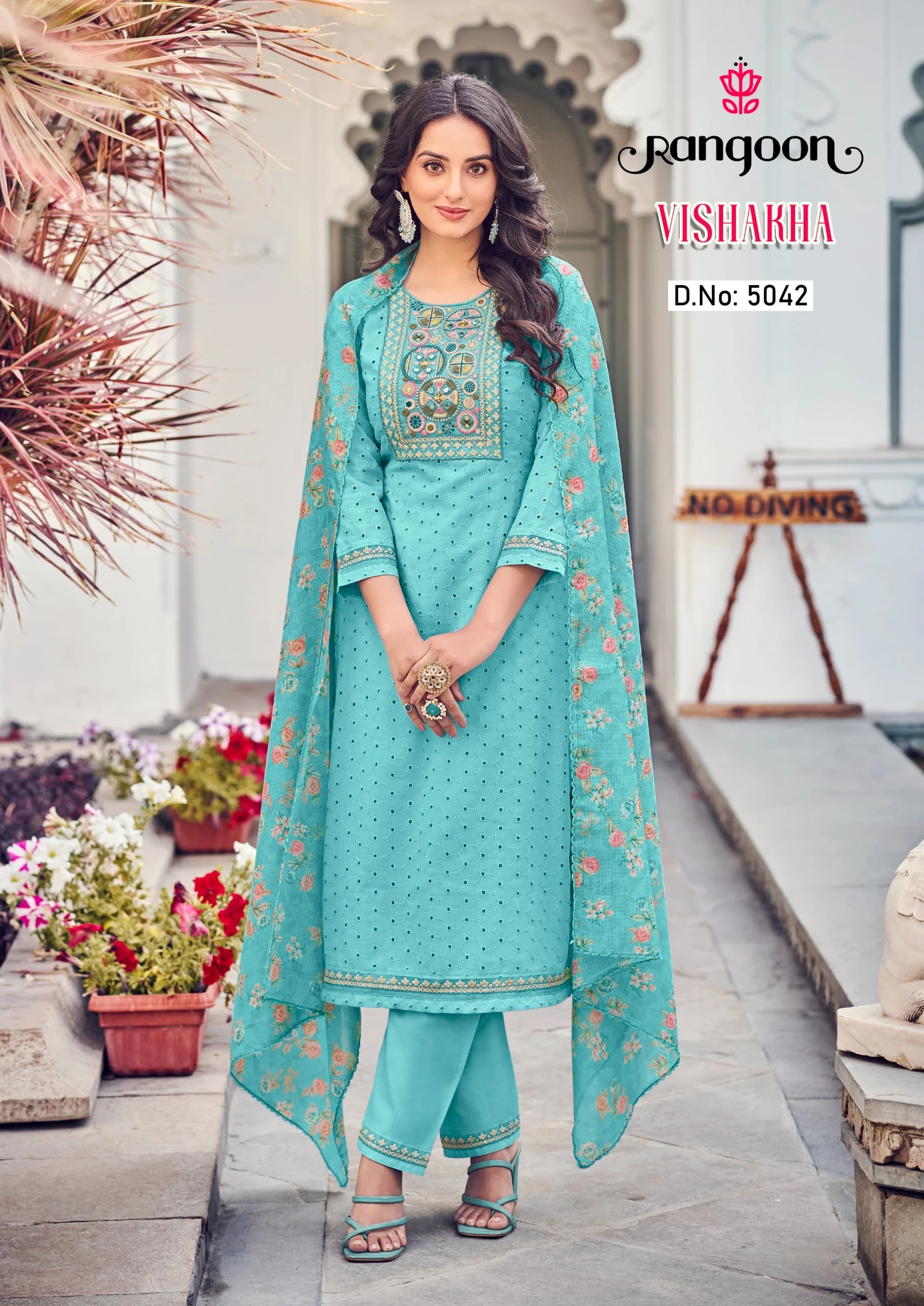 Rangoon Vishakha Pure Cotton Wholesale Readymade Salwar Suit Catalog — Wholesale Salwar Suits, Rangoon wholesale from Surat — Photo 3